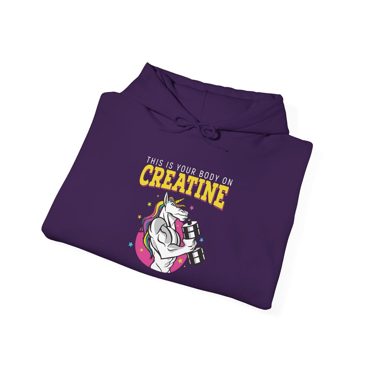 Creatine Unicorn – Unisex Gym Humor Hoodie