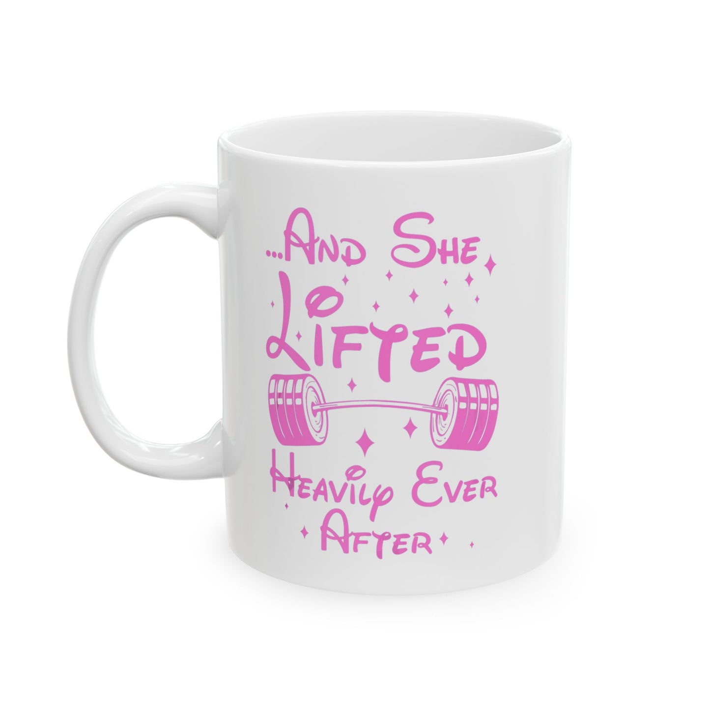 Empowering Barbell Quote Mug