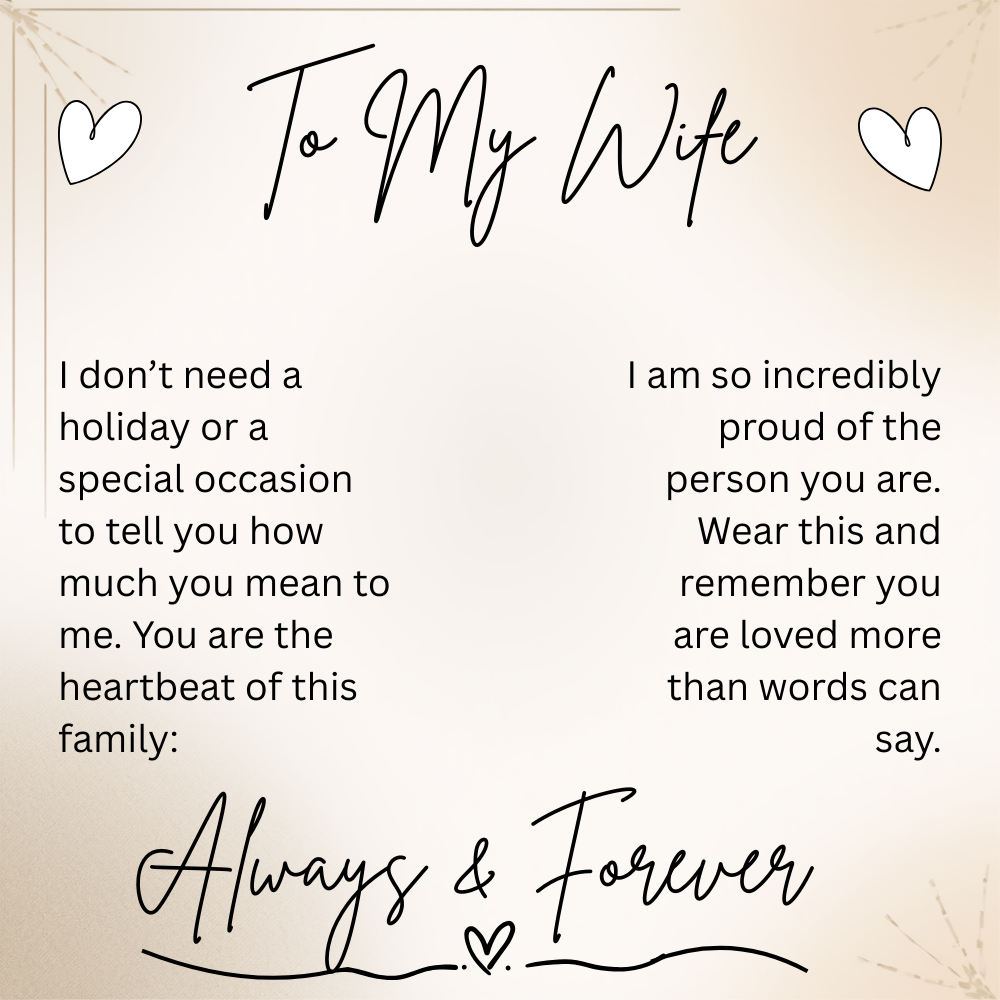 Love Knot Necklace - To My Wife