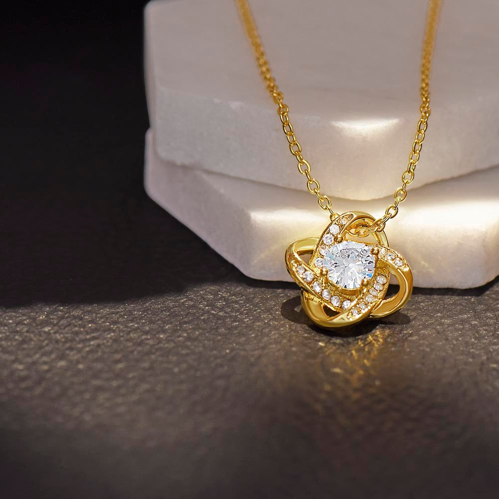 First Mother's Day Love Knot Necklace β New Mom Gift from Husband - Golden Willow Emporium