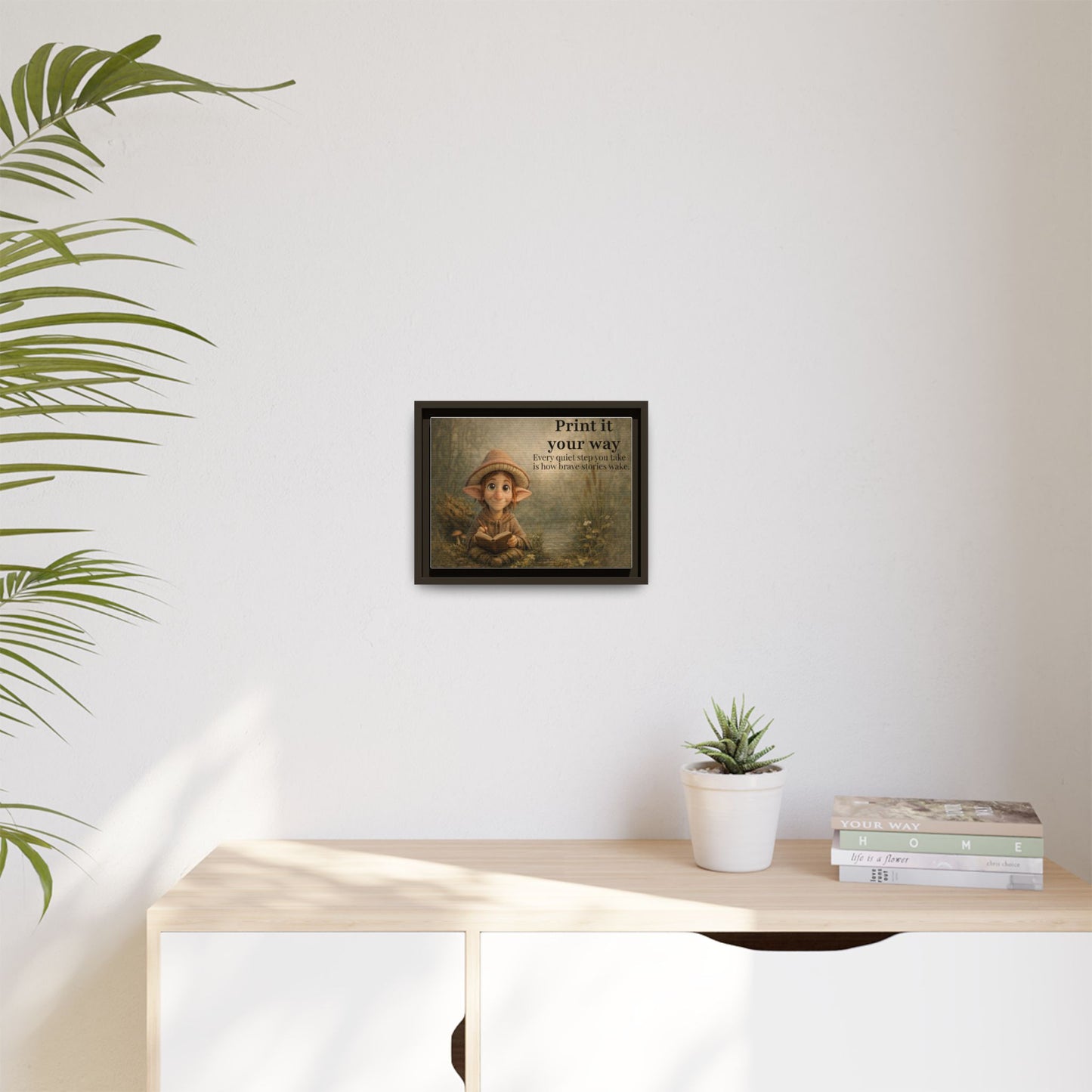 Peppercorn Woodland Reading Canvas Print – Whimsical Wall Art Gift - Golden Willow Emporium