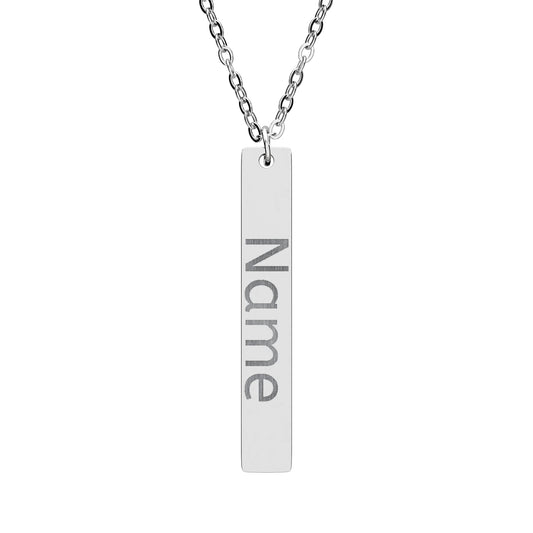 Beautiful Vertical Bar Necklace — Personalization