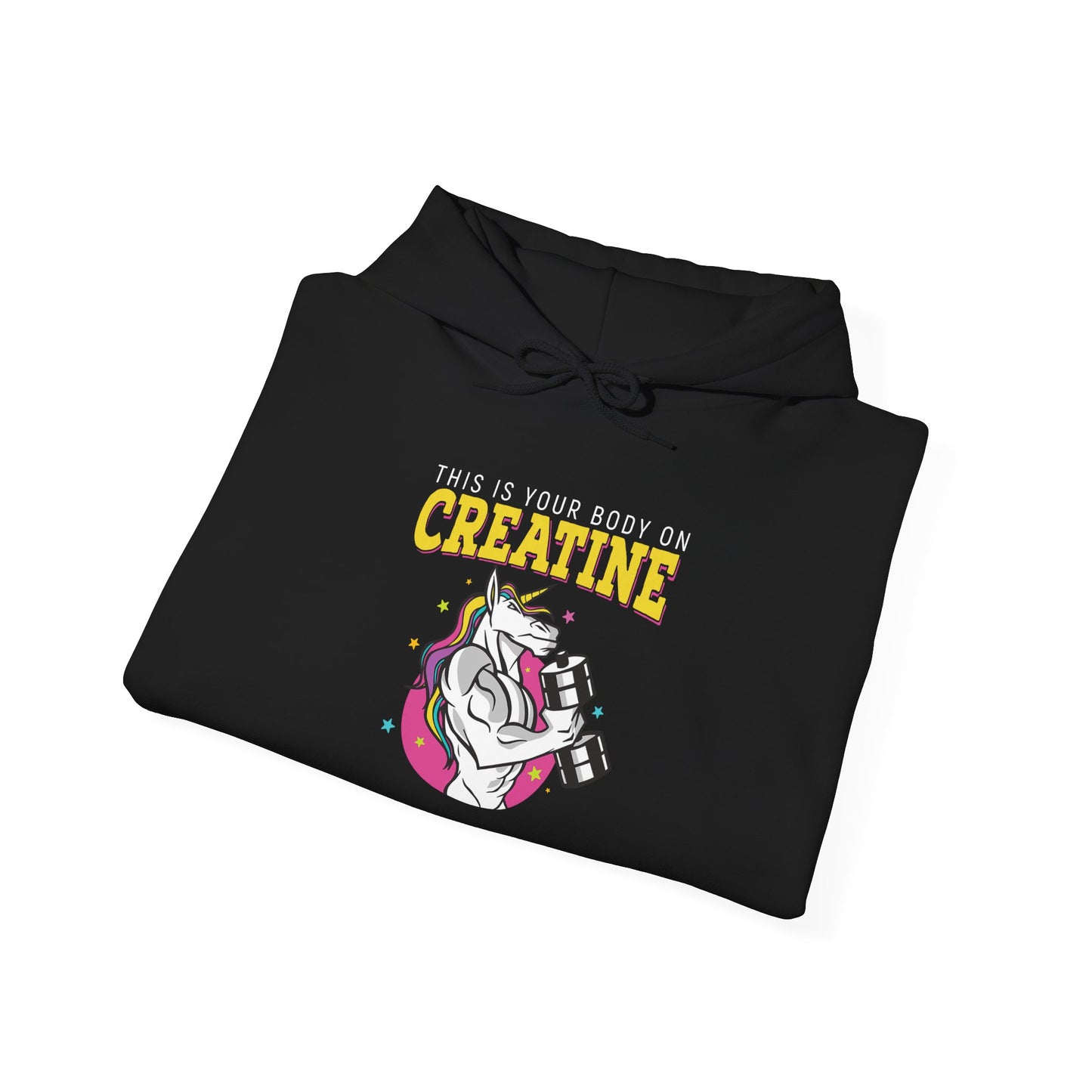 Creatine Unicorn – Unisex Gym Humor Hoodie