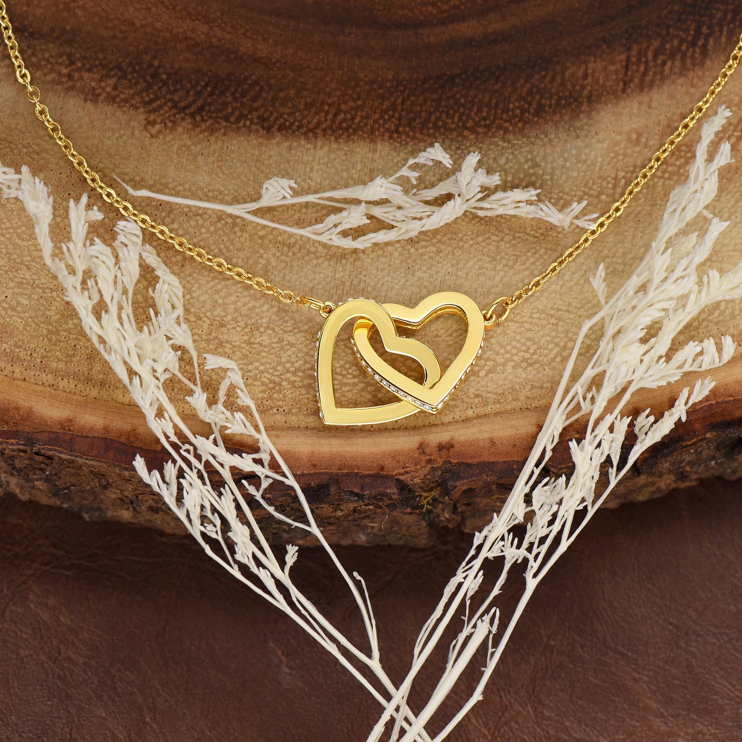 Interlocking Hearts Necklace - Wife
