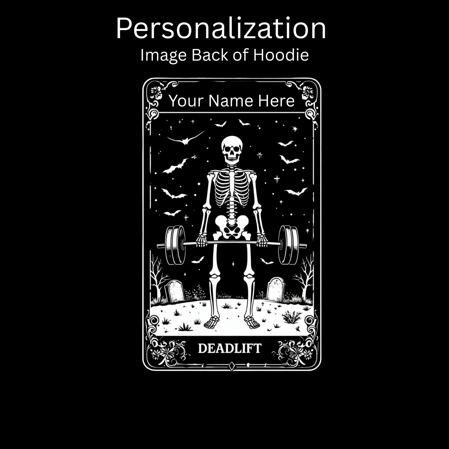 Tarot The Hierophant Zip Hoodie Personalized — Mystical Tarot Card Backprint Hoodie