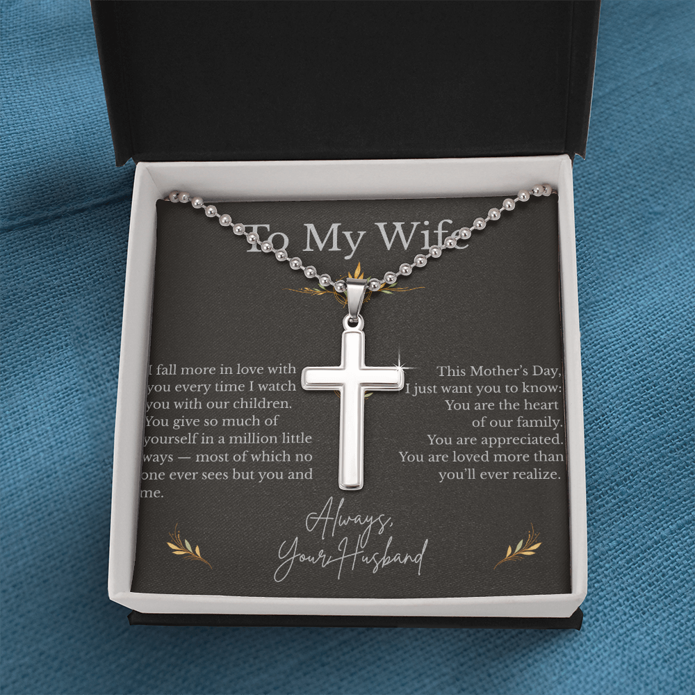 Artisan Cross Necklace – Meaningful Faith Gift for Her - Golden Willow Emporium