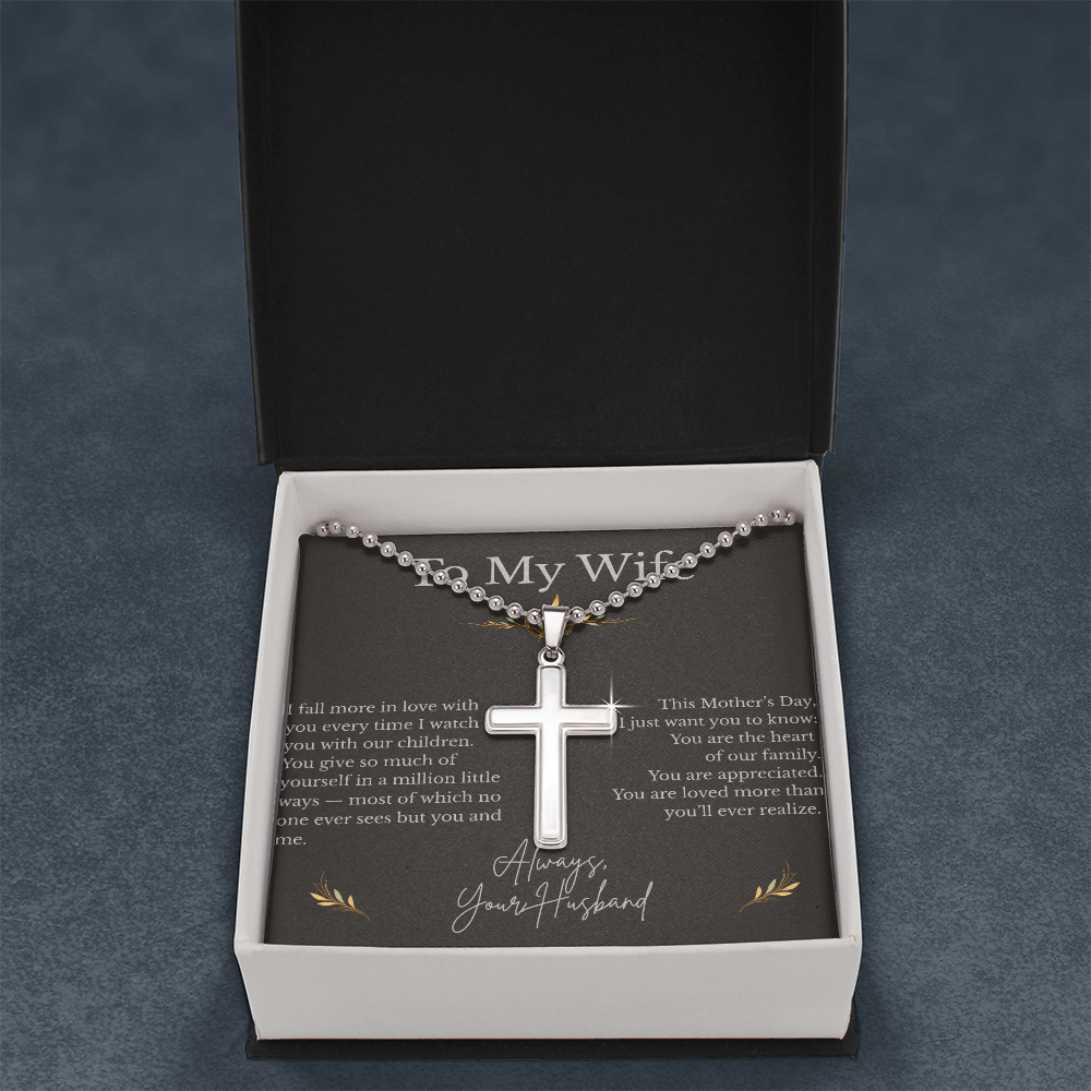 Artisan Cross Necklace – Meaningful Faith Gift for Her - Golden Willow Emporium