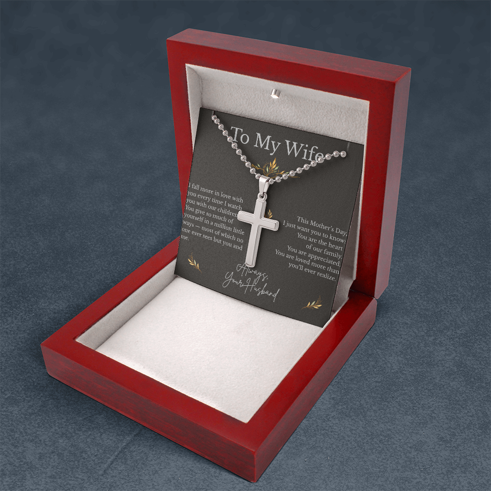 Artisan Cross Necklace – Meaningful Faith Gift for Her - Golden Willow Emporium