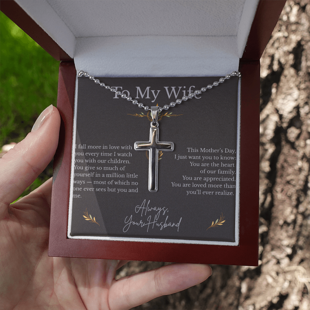 Artisan Cross Necklace – Meaningful Faith Gift for Her - Golden Willow Emporium