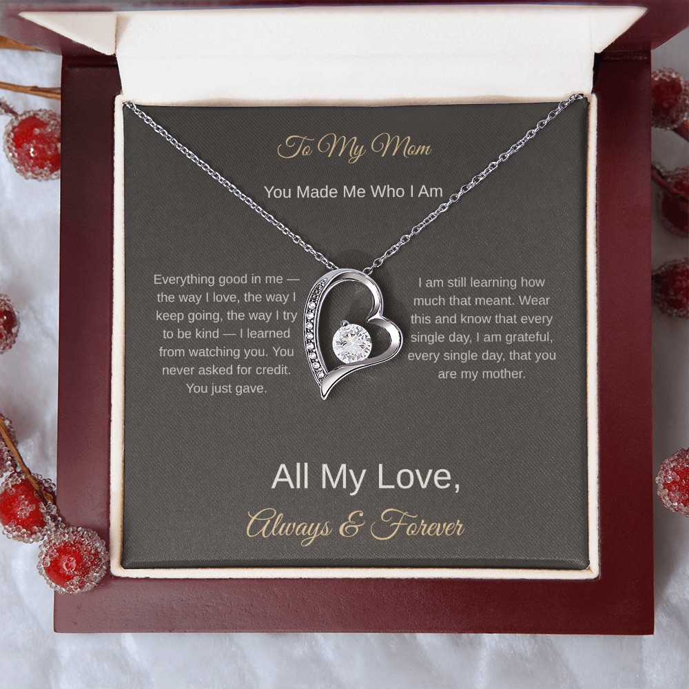 To My Mom Necklace – Heartfelt Mother's Day Gift for Her - Golden Willow Emporium