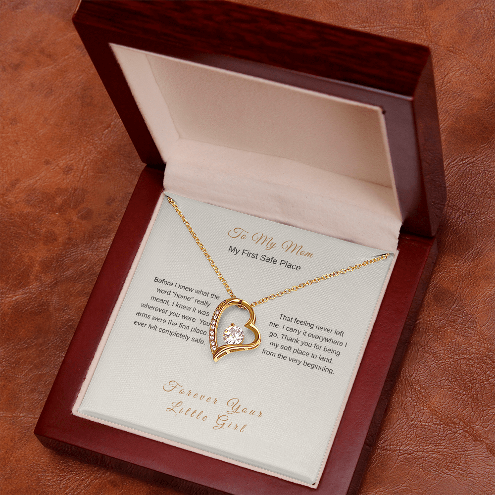 My First Safe Place Necklace – Heartfelt Gift for Mom - Golden Willow Emporium