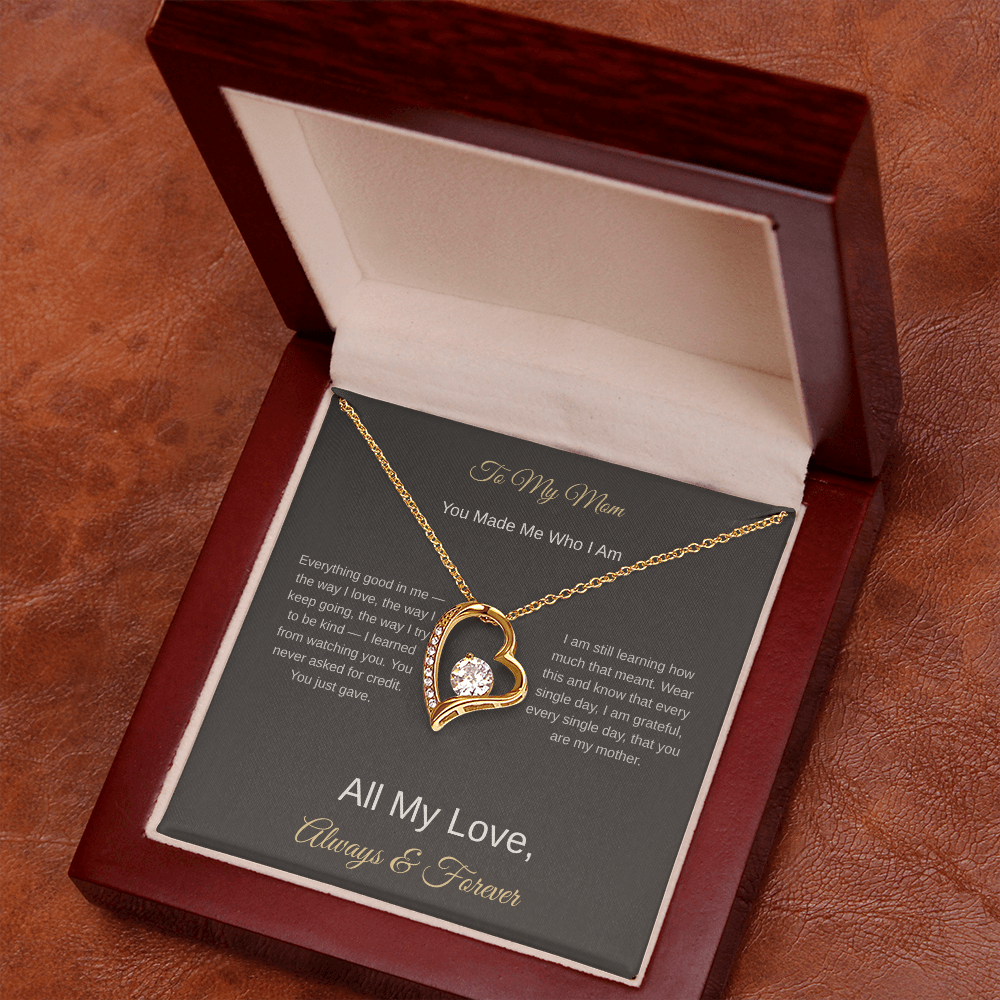 To My Mom Necklace – Heartfelt Mother's Day Gift for Her - Golden Willow Emporium