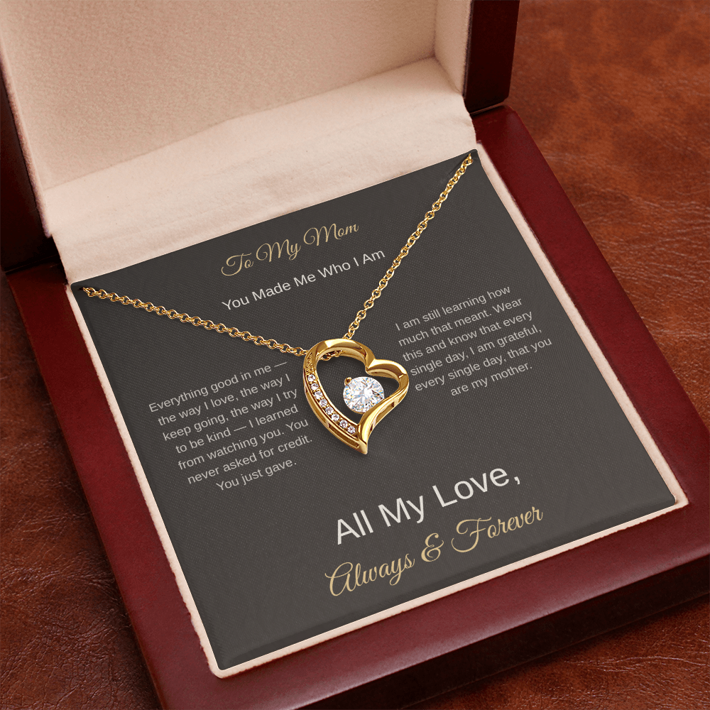 To My Mom Necklace – Heartfelt Mother's Day Gift for Her - Golden Willow Emporium
