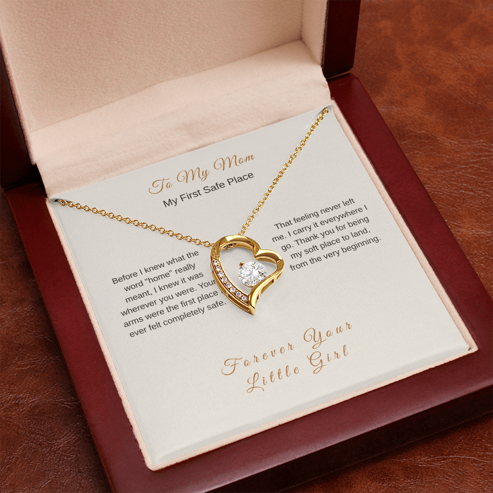 My First Safe Place Necklace – Heartfelt Gift for Mom - Golden Willow Emporium