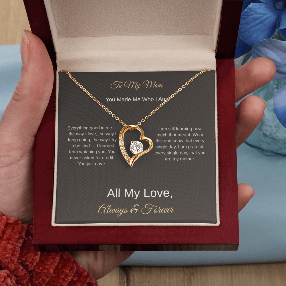 To My Mom Necklace – Heartfelt Mother's Day Gift for Her - Golden Willow Emporium
