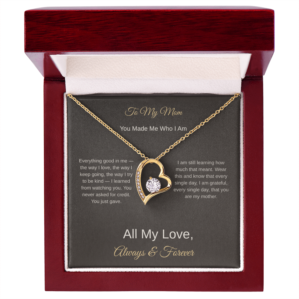 To My Mom Necklace – Heartfelt Mother's Day Gift for Her - Golden Willow Emporium