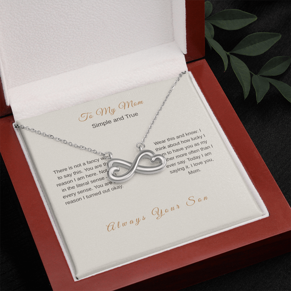 I Love You Mom Necklace – Meaningful Gift from Son - Golden Willow Emporium