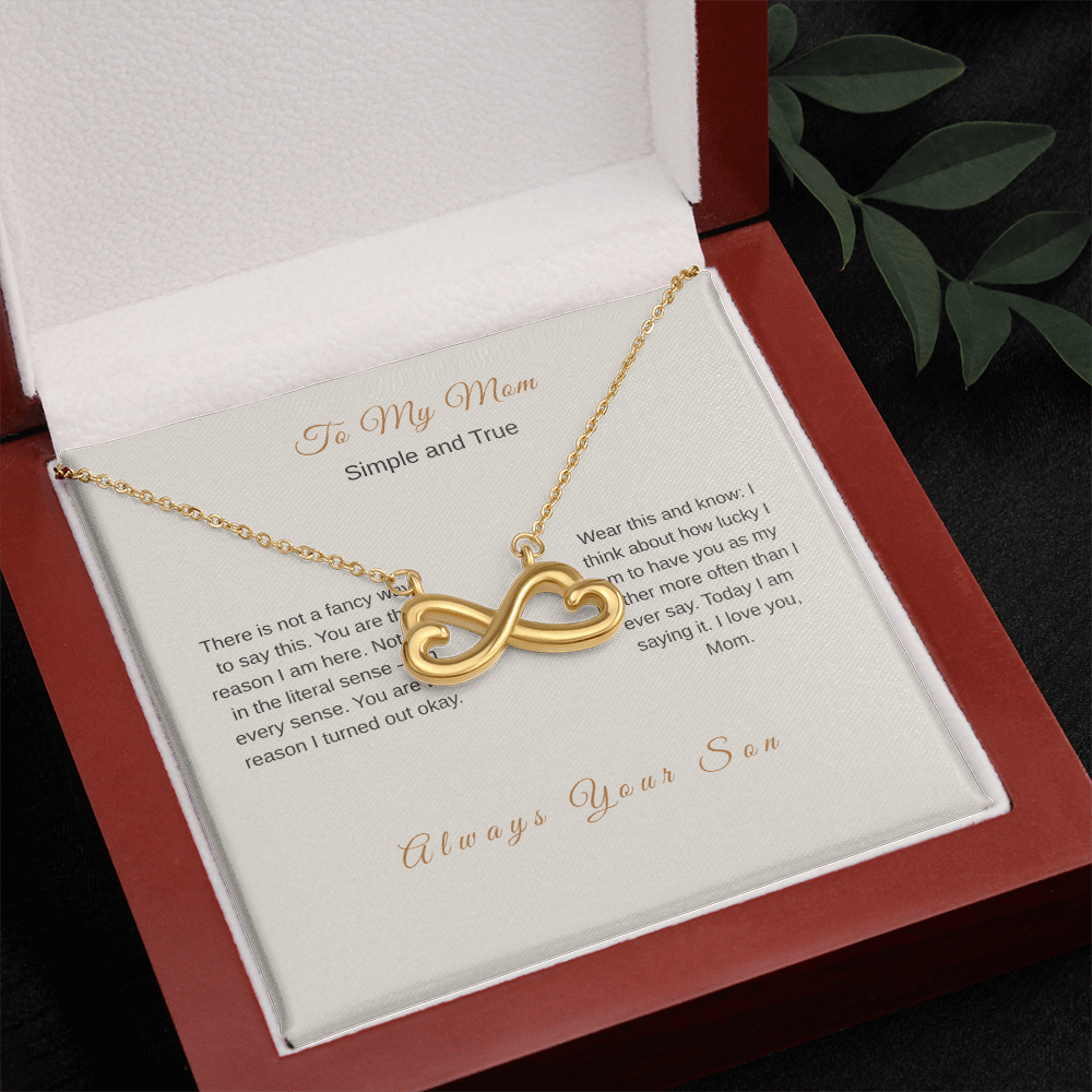 I Love You Mom Necklace – Meaningful Gift from Son - Golden Willow Emporium