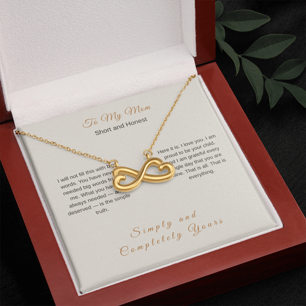 I Love You Mom Necklace – Meaningful Mother's Day Gift - Golden Willow Emporium