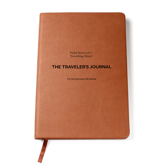 The Traveler's Journal – Engraved Leather Gift for Someone You Love - Golden Willow Emporium
