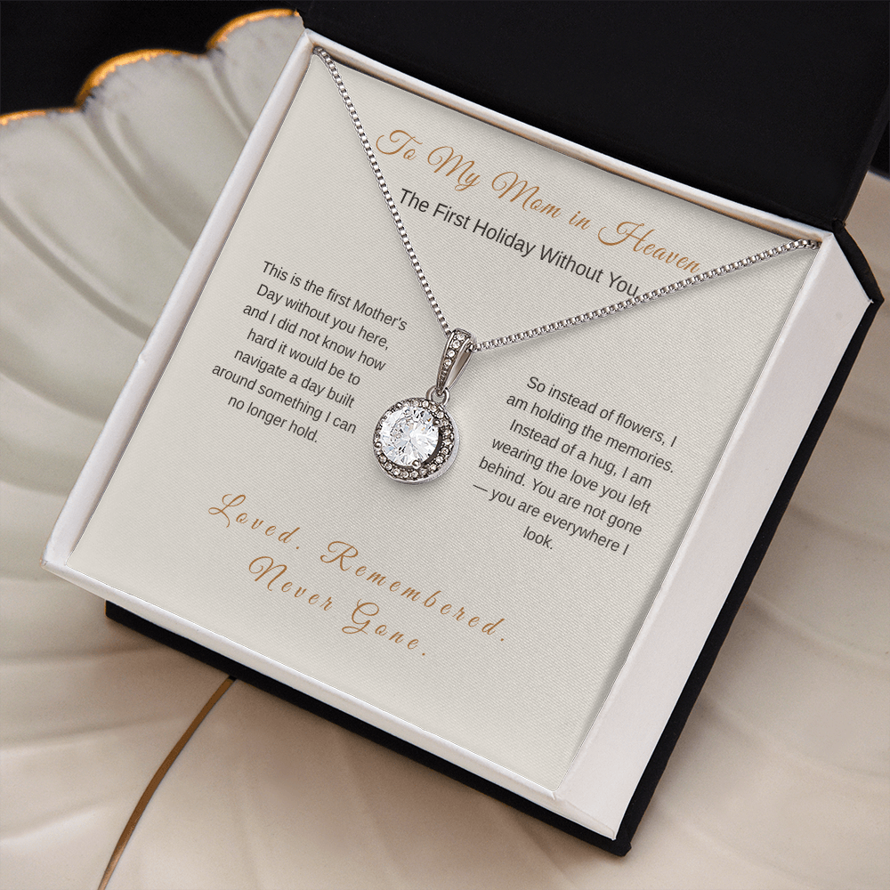 First Mother's Day Without You Necklace – Sympathy Gift for Loss of Mom - Golden Willow Emporium