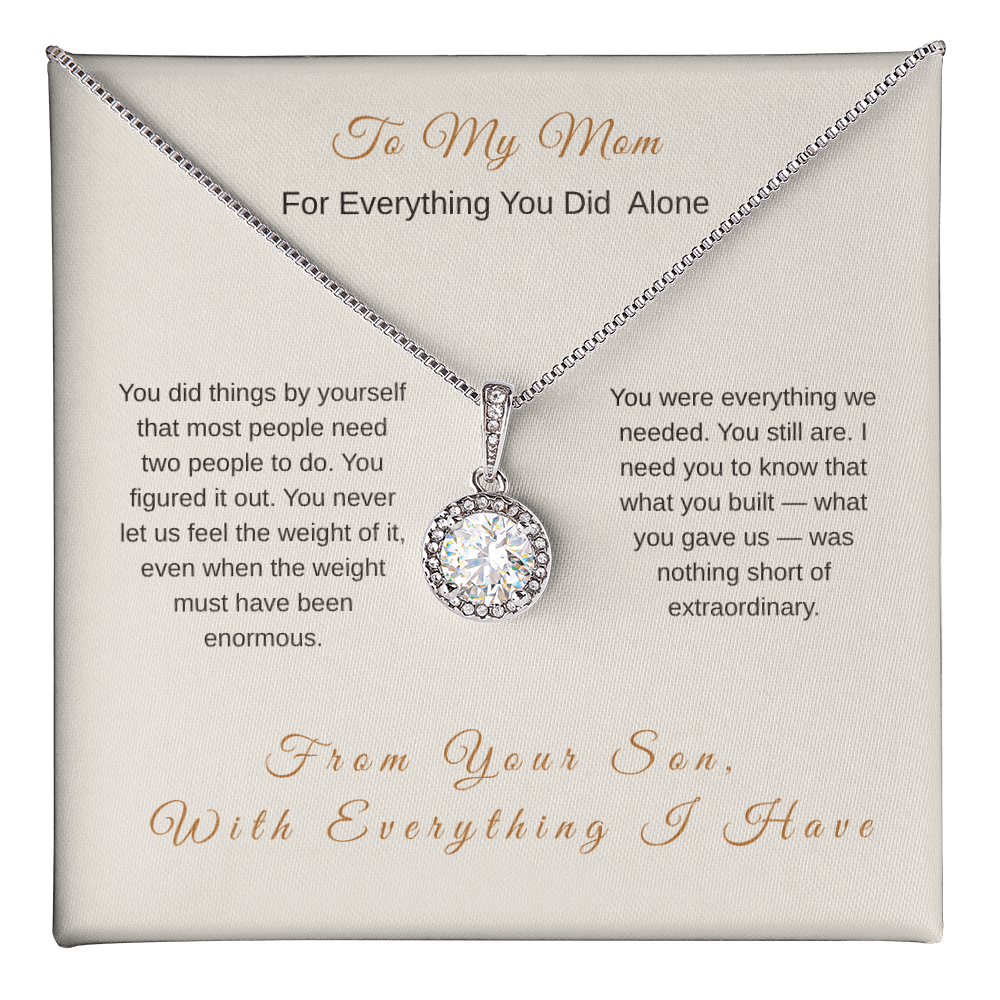 Strong Mom Necklace – Meaningful Mother's Day Gift for Her - Golden Willow Emporium