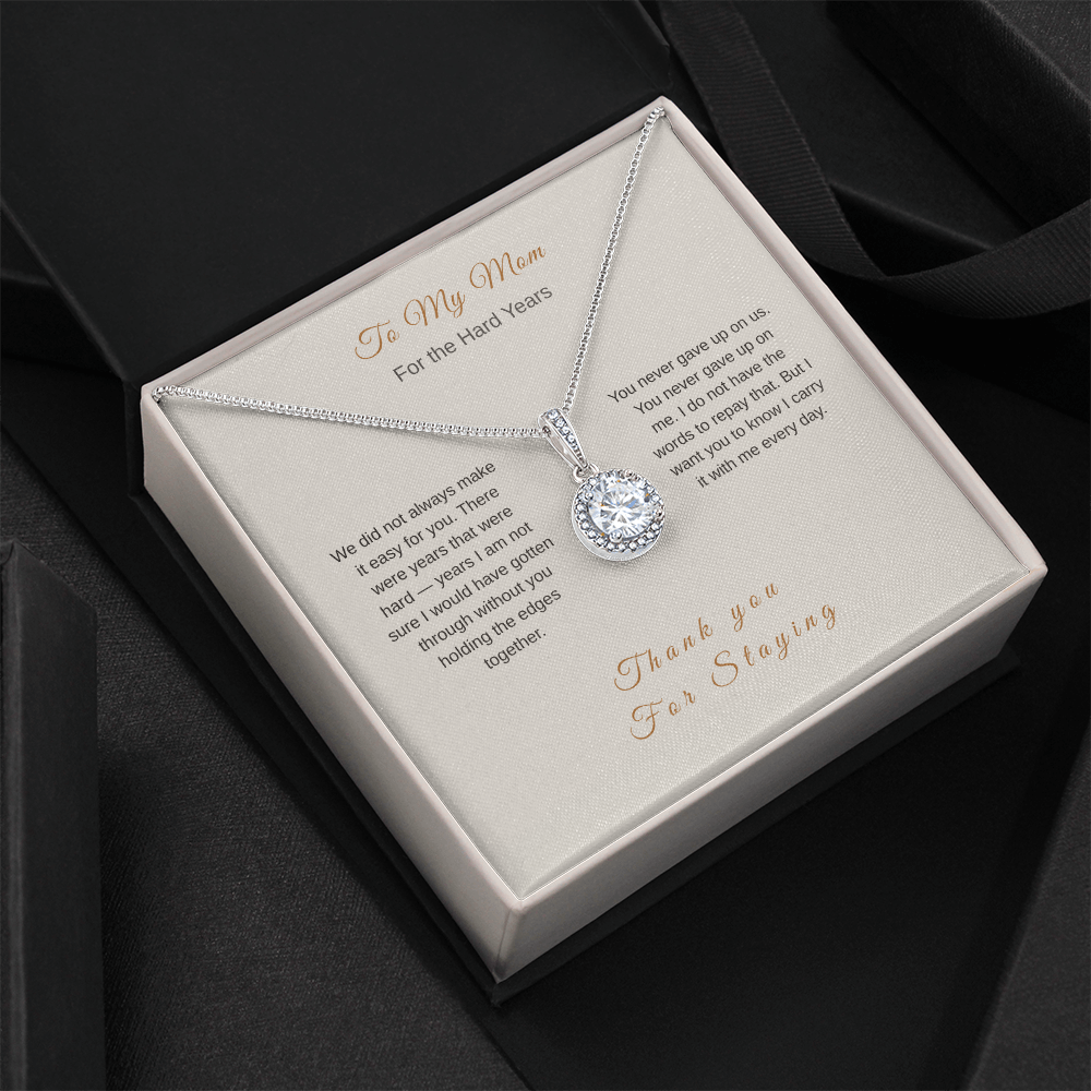Thank You for Staying Necklace – Emotional Mother's Day Gift for Mom - Golden Willow Emporium