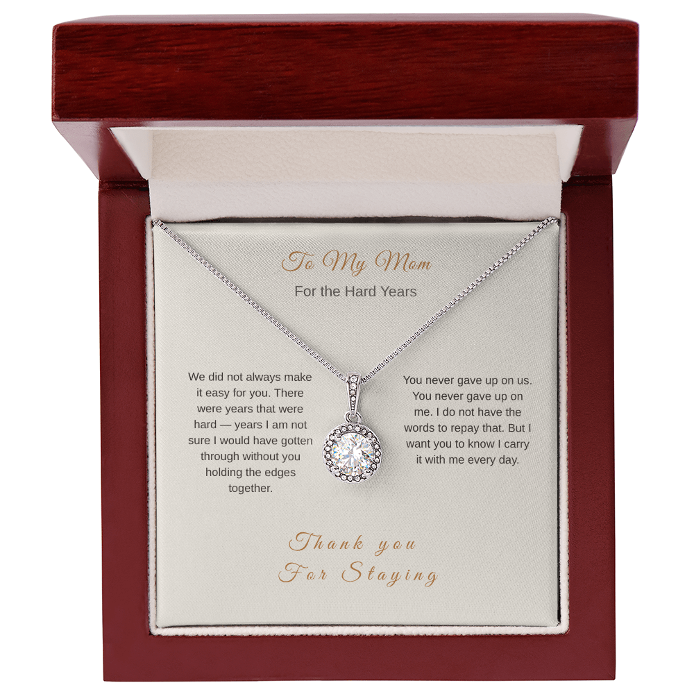 Thank You for Staying Necklace – Emotional Mother's Day Gift for Mom - Golden Willow Emporium