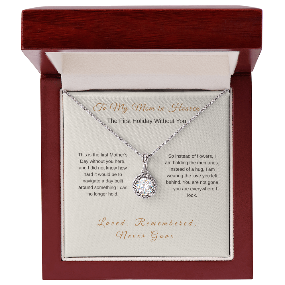 First Mother's Day Without You Necklace – Sympathy Gift for Loss of Mom - Golden Willow Emporium
