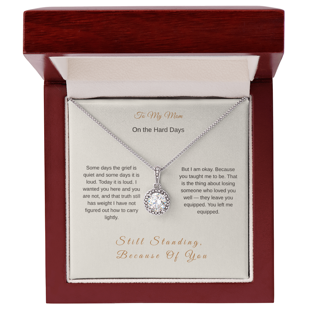 On the Hard Days Necklace – Grief Gift for Loss of Mom - Golden Willow Emporium