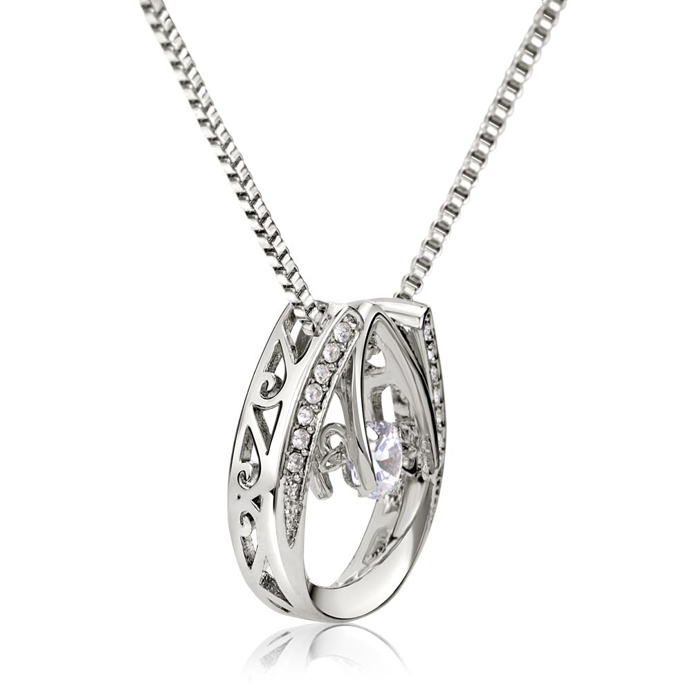 To My Wife – Mother's Day Gift – Lucky In Love Necklace – "The Luckiest Part Of My Life Is You"