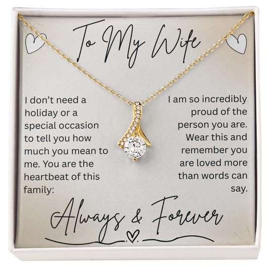 Alluring Beauty Anniversary Necklace – Gift for Wife - Golden Willow Emporium