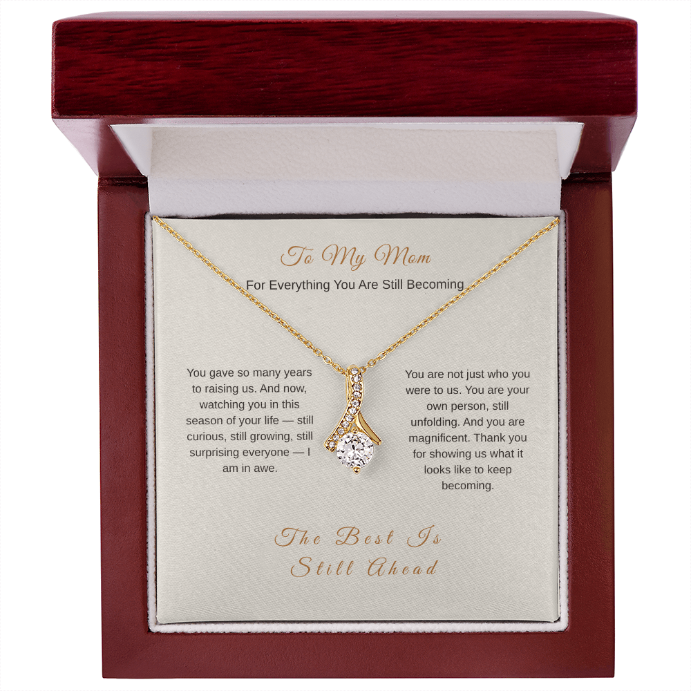Everything You Are Becoming Necklace – Inspirational Gift for Mom - Golden Willow Emporium