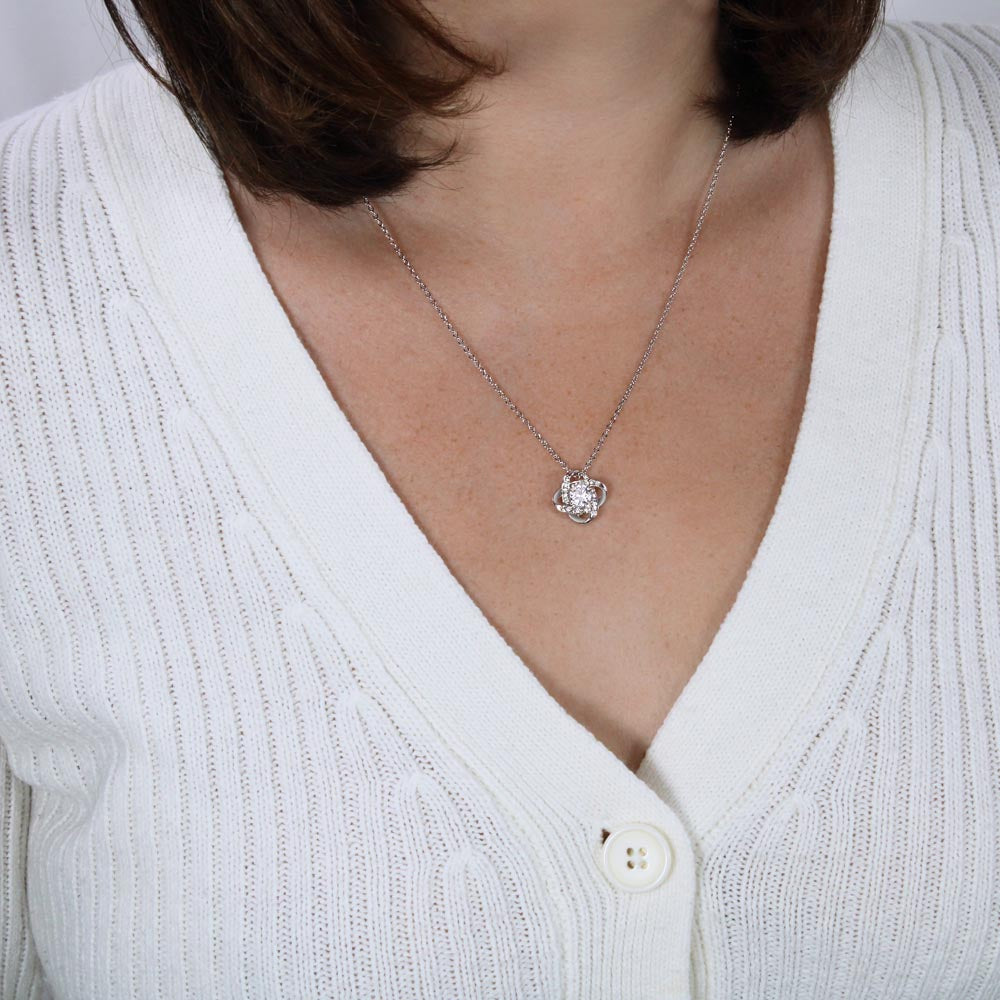 Love Knot Necklace Gift From Dad to Daughter – Golden Willow Emporium