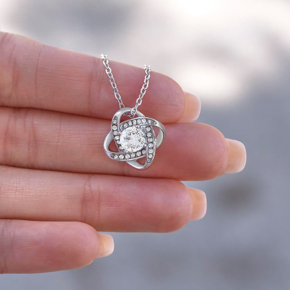 Love Knot Necklace from Dad to Daughter – Capability Gift - Golden Willow Emporium