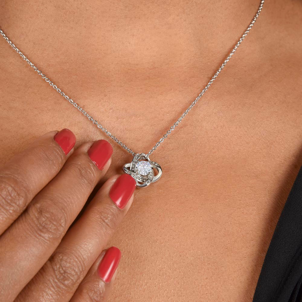 Love Knot Necklace from Dad to Daughter – You Will Always Be My Little Girl - Golden Willow Emporium