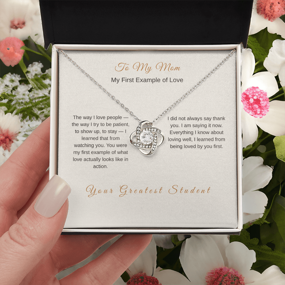 My First Example of Love Necklace for Mom – Emotional Gift from Son - Golden Willow Emporium