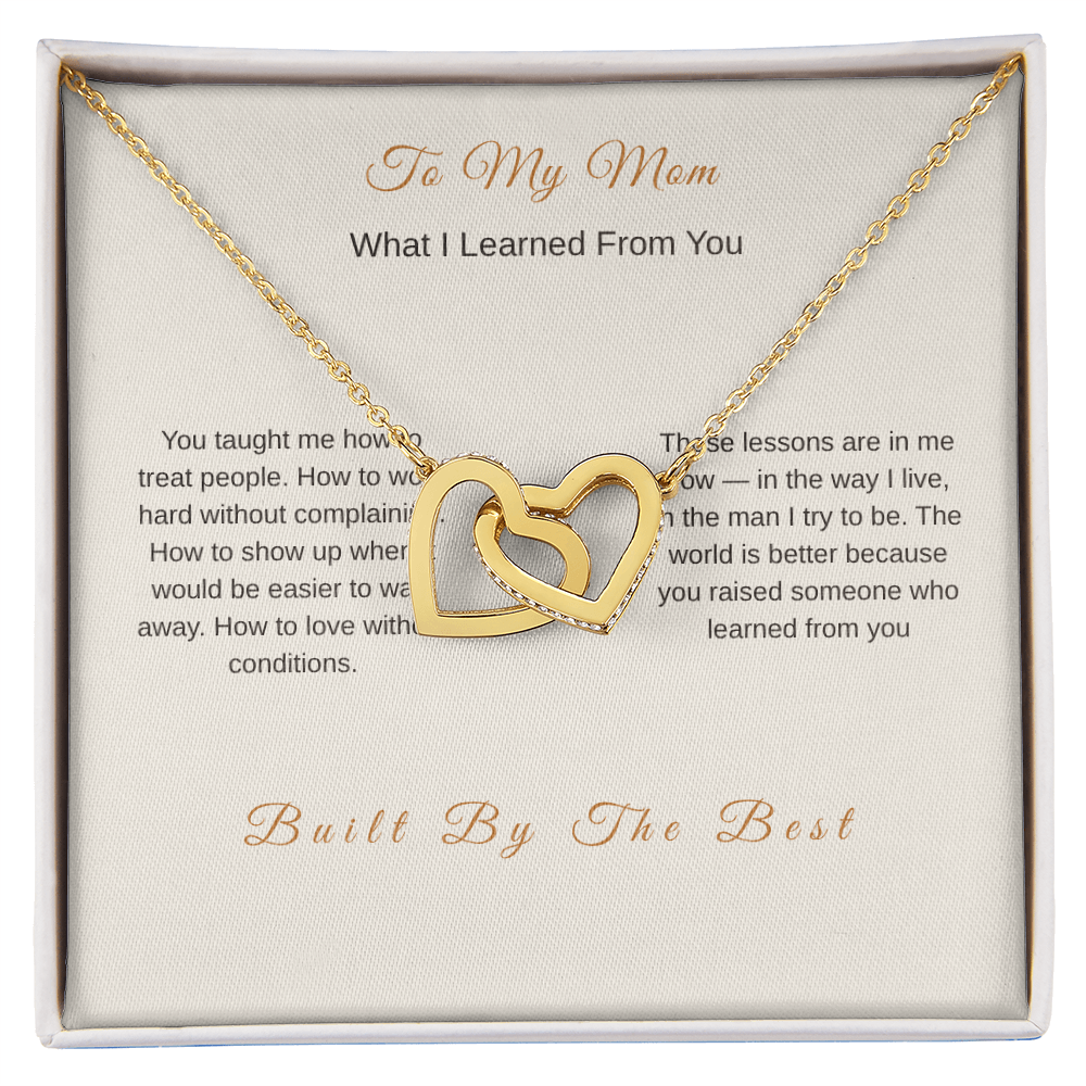 What I Learned From You Necklace for Mom – Meaningful Gift from Son - Golden Willow Emporium