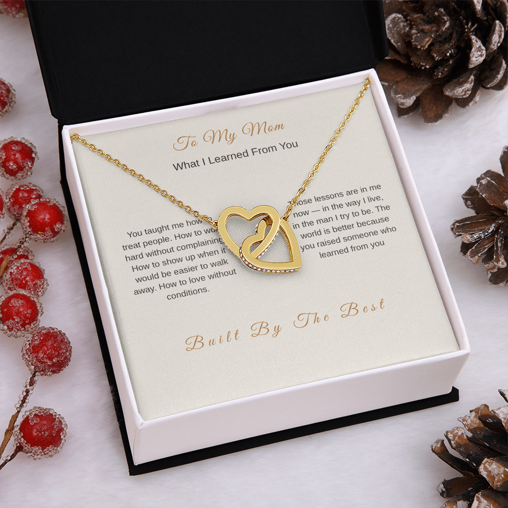 What I Learned From You Necklace for Mom – Meaningful Gift from Son - Golden Willow Emporium