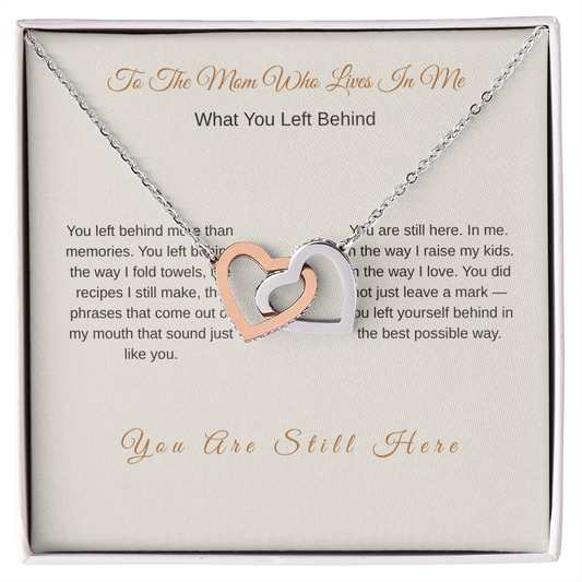You Live On in Me Necklace – Memorial Gift for Mom