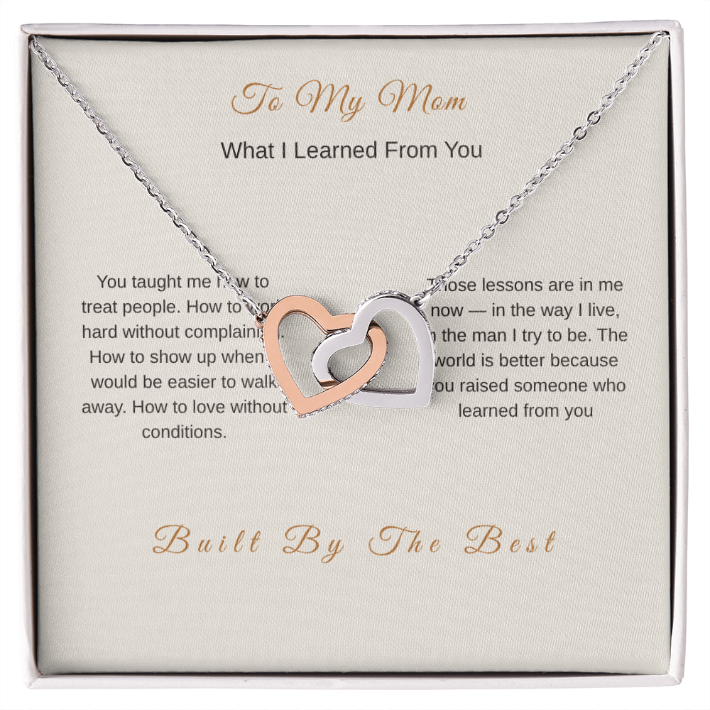 What I Learned From You Necklace for Mom – Meaningful Gift from Son - Golden Willow Emporium