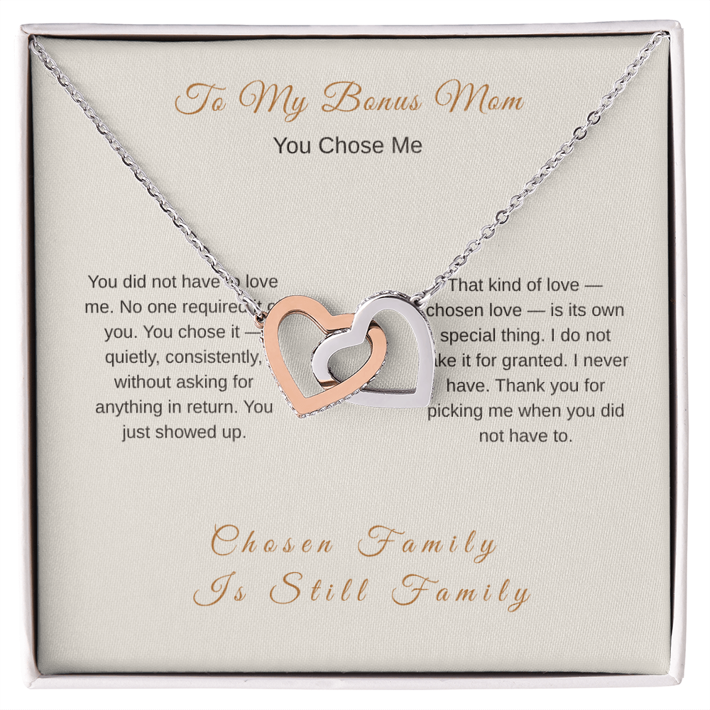 To My Stepmom Necklace – Bonus Mom Chosen Love Gift - Golden Willow Emporium