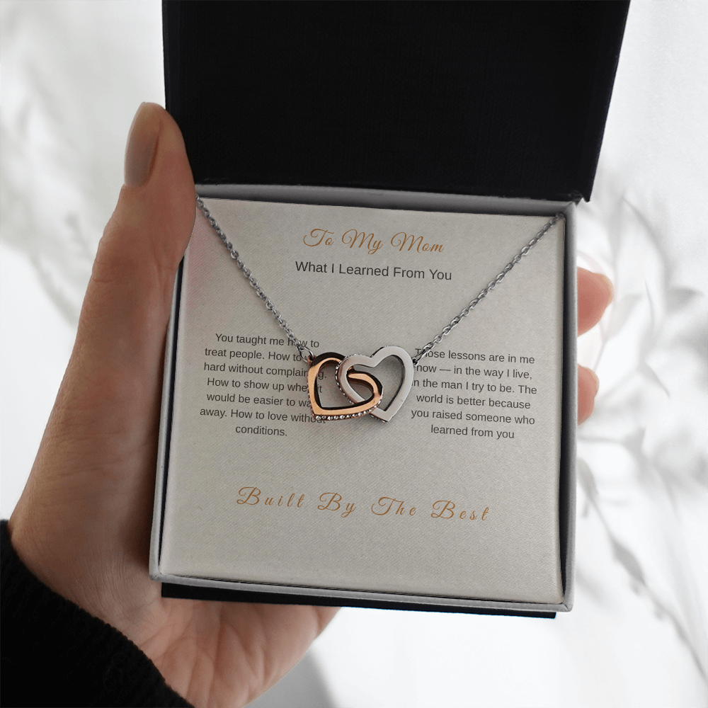 What I Learned From You Necklace for Mom – Meaningful Gift from Son - Golden Willow Emporium