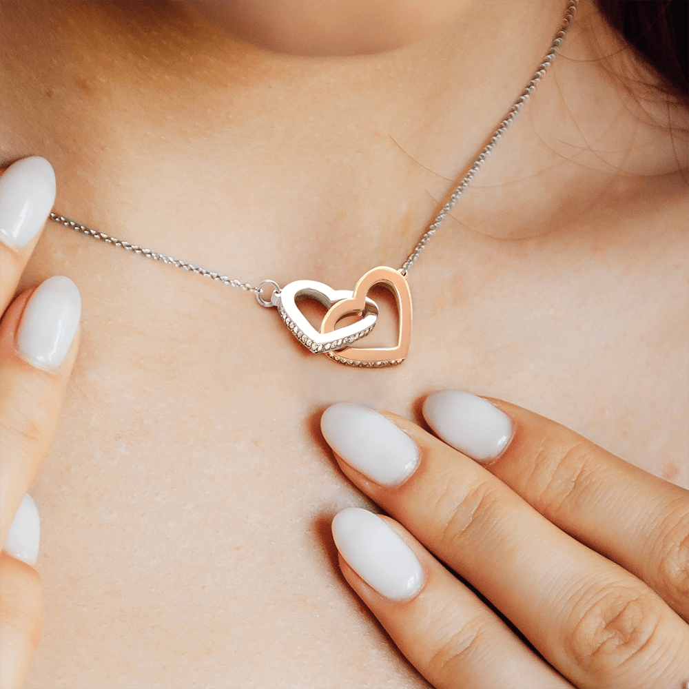 Son's Interlocking Hearts Necklace – Heartfelt Gift for Mom - Golden Willow Emporium