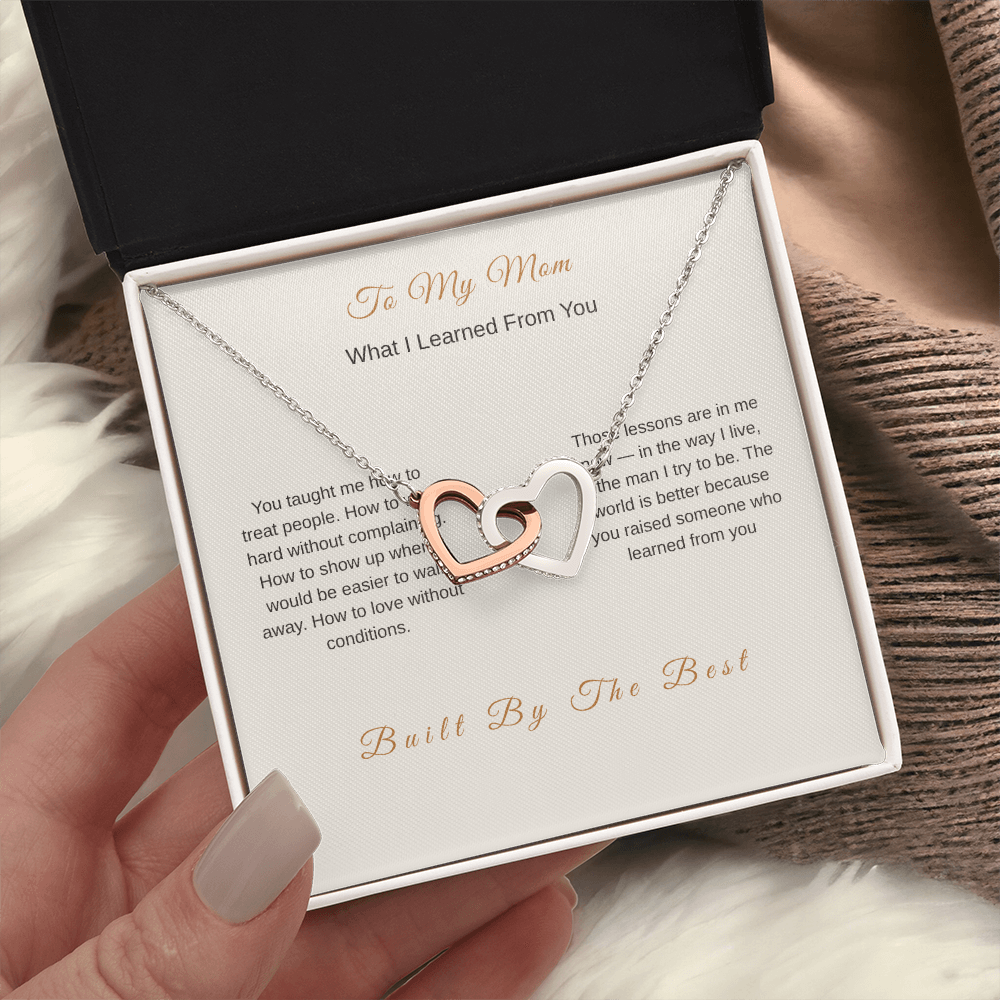 What I Learned From You Necklace for Mom – Meaningful Gift from Son - Golden Willow Emporium