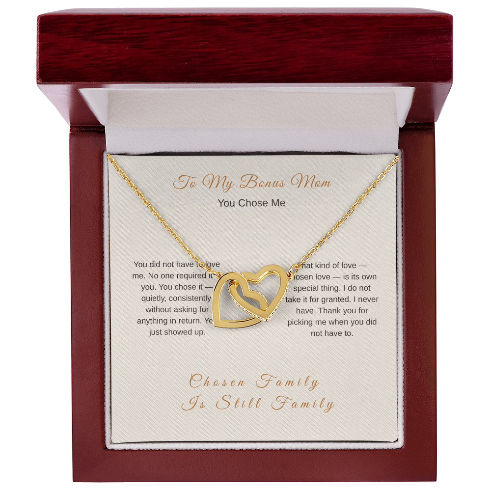 To My Stepmom Necklace – Bonus Mom Chosen Love Gift - Golden Willow Emporium