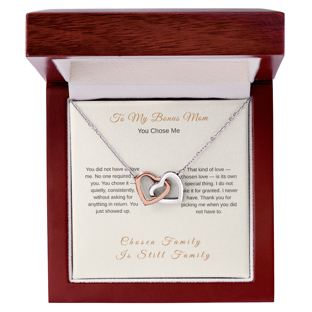 To My Stepmom Necklace – Bonus Mom Chosen Love Gift - Golden Willow Emporium