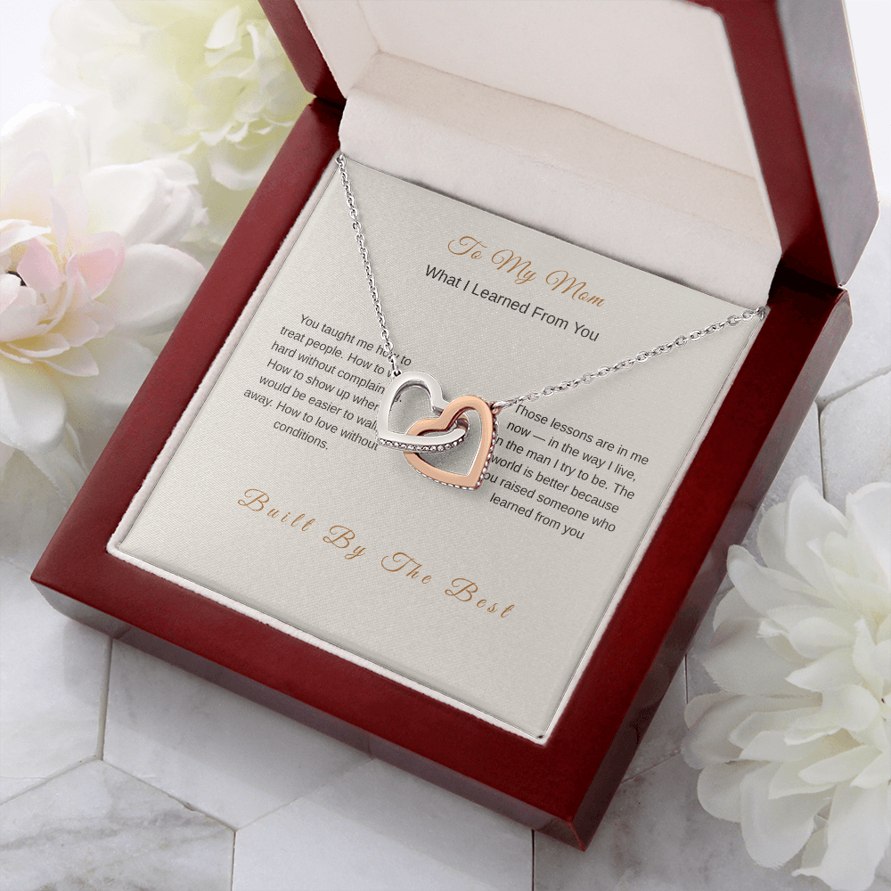 What I Learned From You Necklace for Mom – Meaningful Gift from Son - Golden Willow Emporium