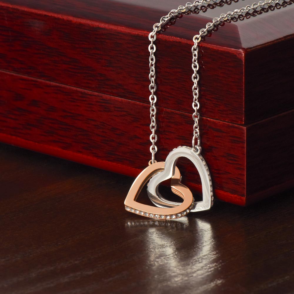 Interlocking Hearts Necklace – Romantic Gift for Her - Golden Willow Emporium