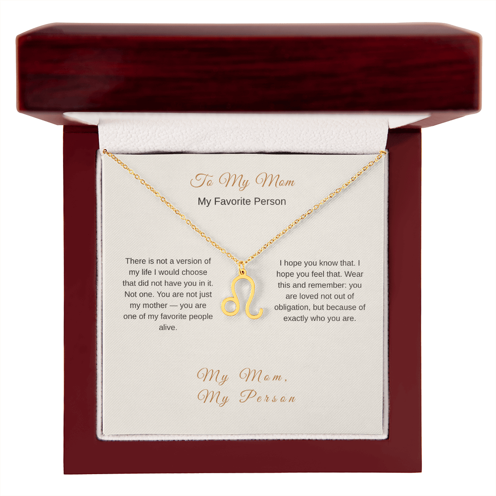 My Mom My Favorite Person Necklace – Heartfelt Gift for Mom - Golden Willow Emporium